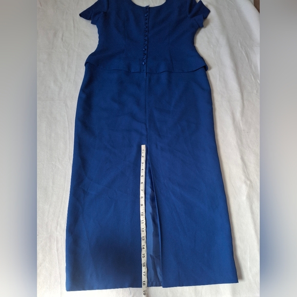 R & M Richards Royal Blue Maxi Skirt - Picture 6 of 14